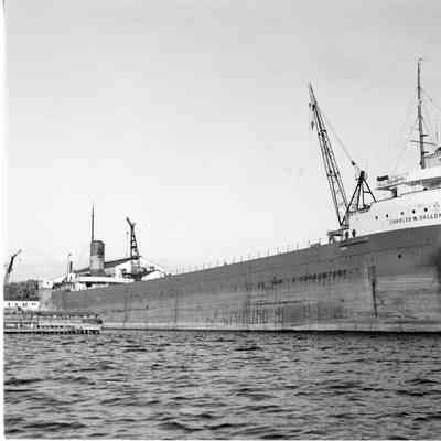 Charles W. Galloway docked in front of Christy Corp.