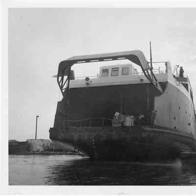 Spartan with loading dock open August 30, 1952