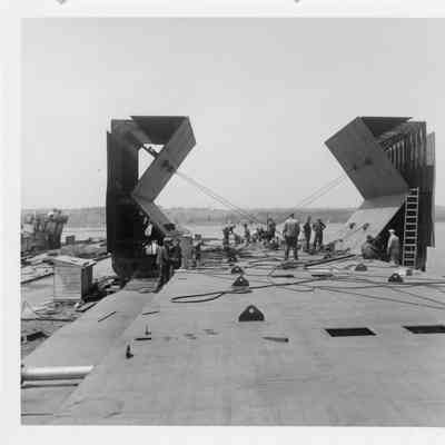 Construction of Barge G-1 at Christy Corp