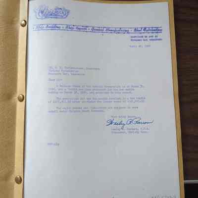 Christy Corp Ten Month Profit Ledger 1958-1959