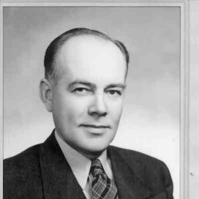 John b. Peterson wearing suit 1947