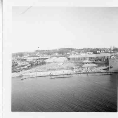 buildings on shoreline 1964