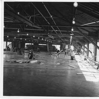 Work on loft floor