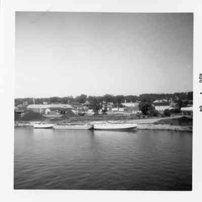 Fishing tugs docked in Sturgeon Bay 1964