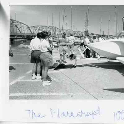 Flarecraft at left with Michigan Street Bridge in background