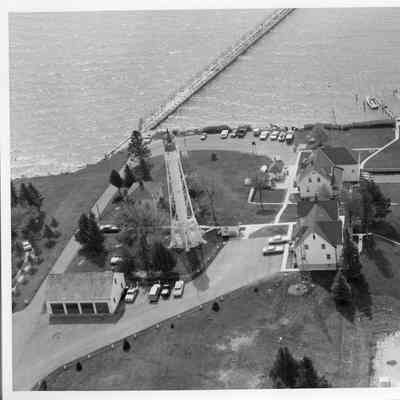 Aerial view of USCG canal station Sturgeon Bay