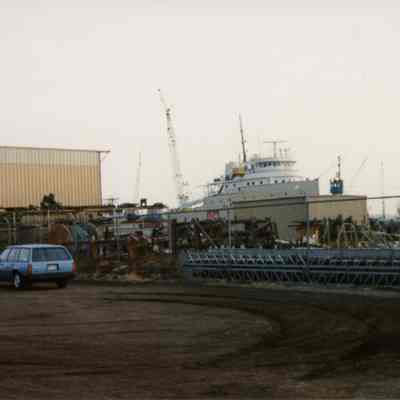 Alpena bow view at Bay Shipbuilding 2000
