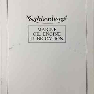 Kahlenberg Marine Oil Engine Lubrication