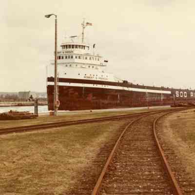 freighter Robert S. Pierson at Soo Locks April 1980