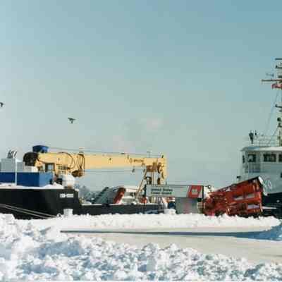 Coastguard Cutter at Sturgeon Bay Shipyard