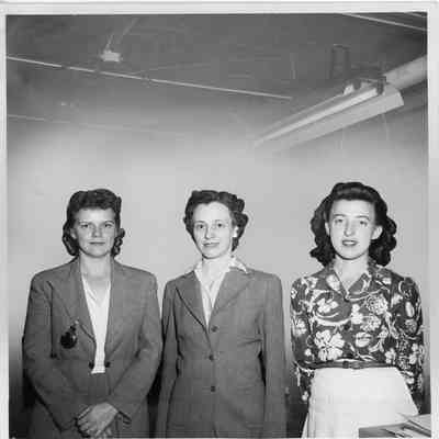 Margaret Gordon, Gladys Freiland, and Florence Eickelberg