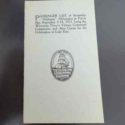 Goodrich Steamship Line Alabama passenger list 1913