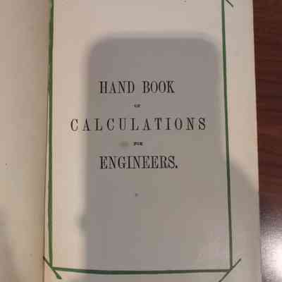Hand Book of Calculations for Engineers