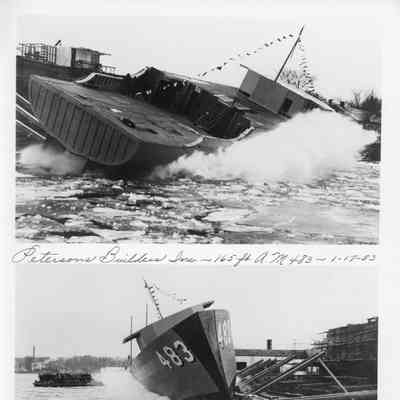 AM-483 launching January 17, 1953