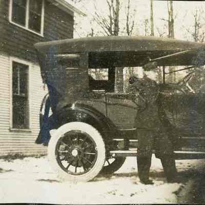 man with car