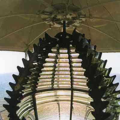 Fresnel lens at Cana Island lighthouse