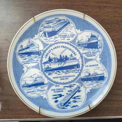 Great Lakes Freighters Commemorative Plate