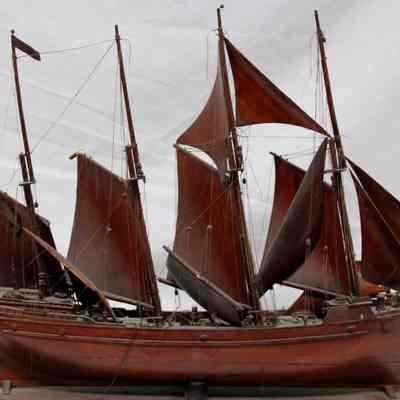 Four Masted Schooner Ship Model