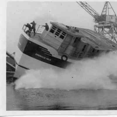 Launching of the Emerald Isle