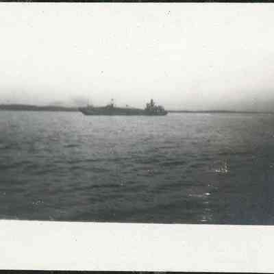 Whaleback freighter in Sturgeon Bay 1924