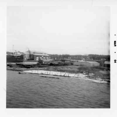 Sturgeon Bay shoreline March 1964