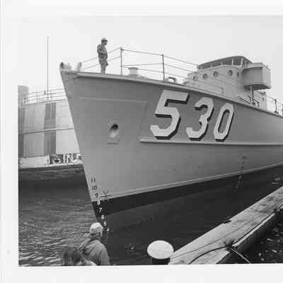 Navy Ship 530 at dock November 1974