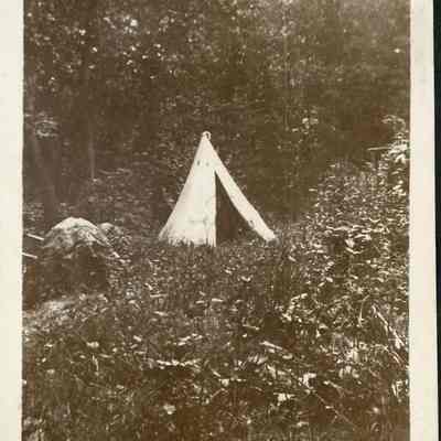 Toy Teepee in woods