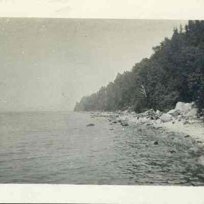 Shoreline near Eagle Bluff lighthouse 1916