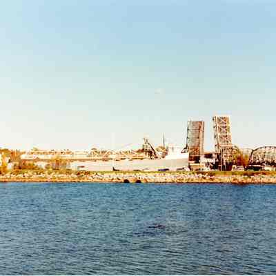 Cuyahoga pass through Sturgeon Bay 2001