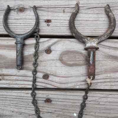 Oarlocks Connected by Chain