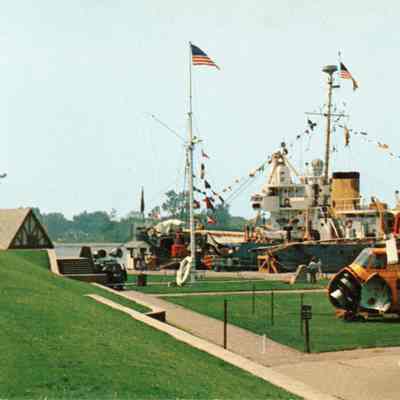 USCGC Woodbine at Grand Haven, MI postcard