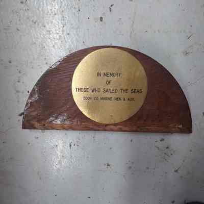 Wooden Half Moon Crest