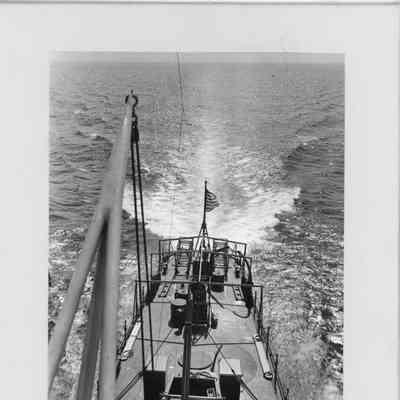 USS PC-550 trail run April 1942