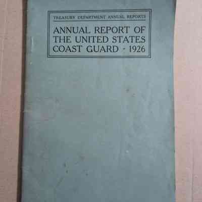 Annual report of the United States Coast Guard 1926