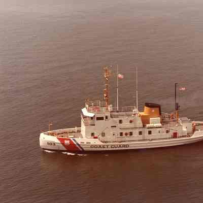 USCGC Mobile Bay arial view