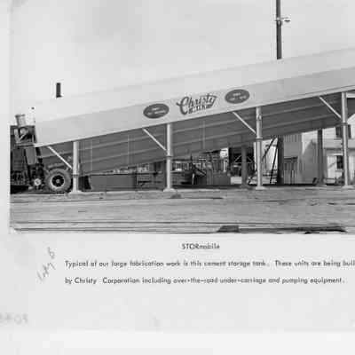 Christy Corp STORmobile cement storage tank May 1st, 1968
