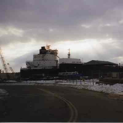 American Mariner and John J. Boland at Bay Shipbuilding 2002