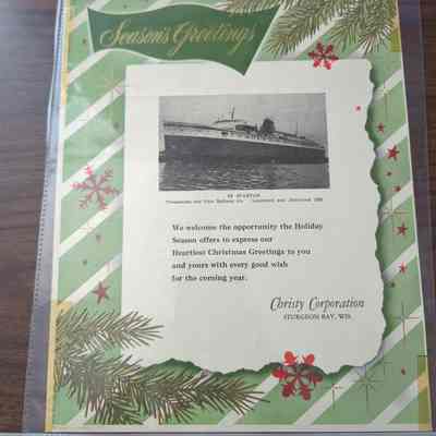 SS Spartan Christy Corp Greeting Card