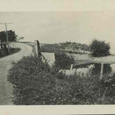 bridge over a creek 1916