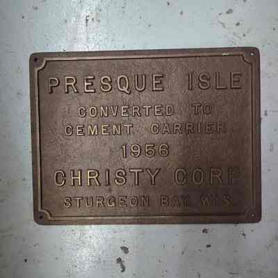 Presque Isle Name Plate