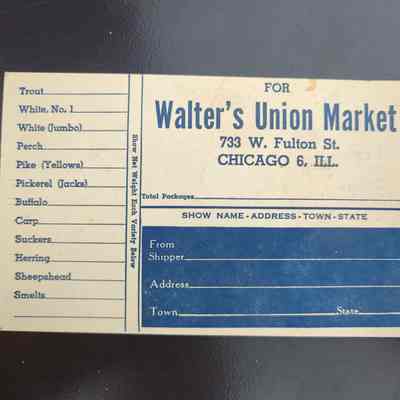 For Walter's union Market