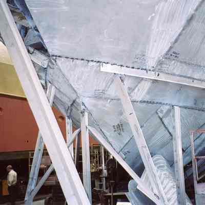 Yacht being constructed at Palmer Johnson 2006