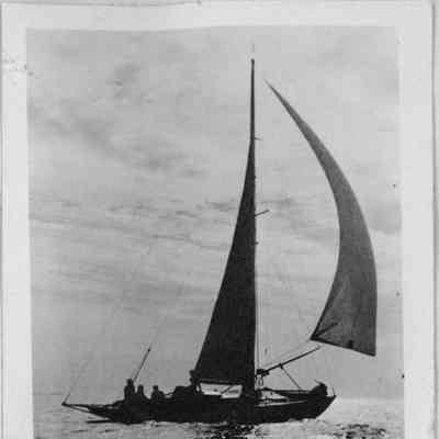 Half Moon under sail