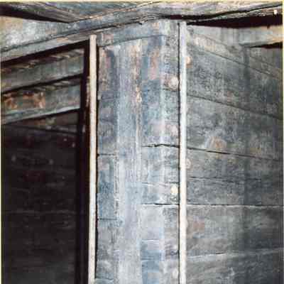 Alvin Clark detail of aft end of cetnerboard trunk 1994