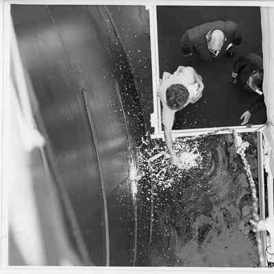 aerial view of Christening of M/V Buffalo