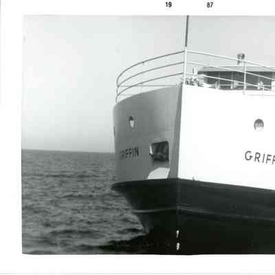 Griffin docked at Washington Island 1968