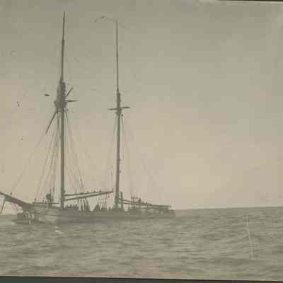 people on schooner