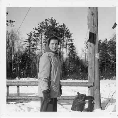 Dorothy Fay Christianson in snow gear