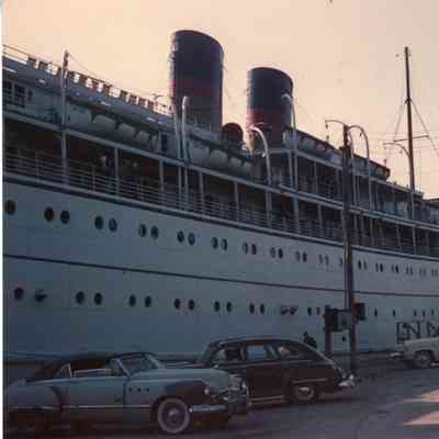 Side view of SS South American