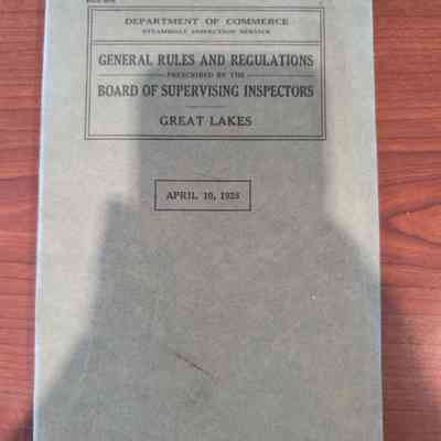 General rules and regulations prescribed by the board of supervising inspectors 1928